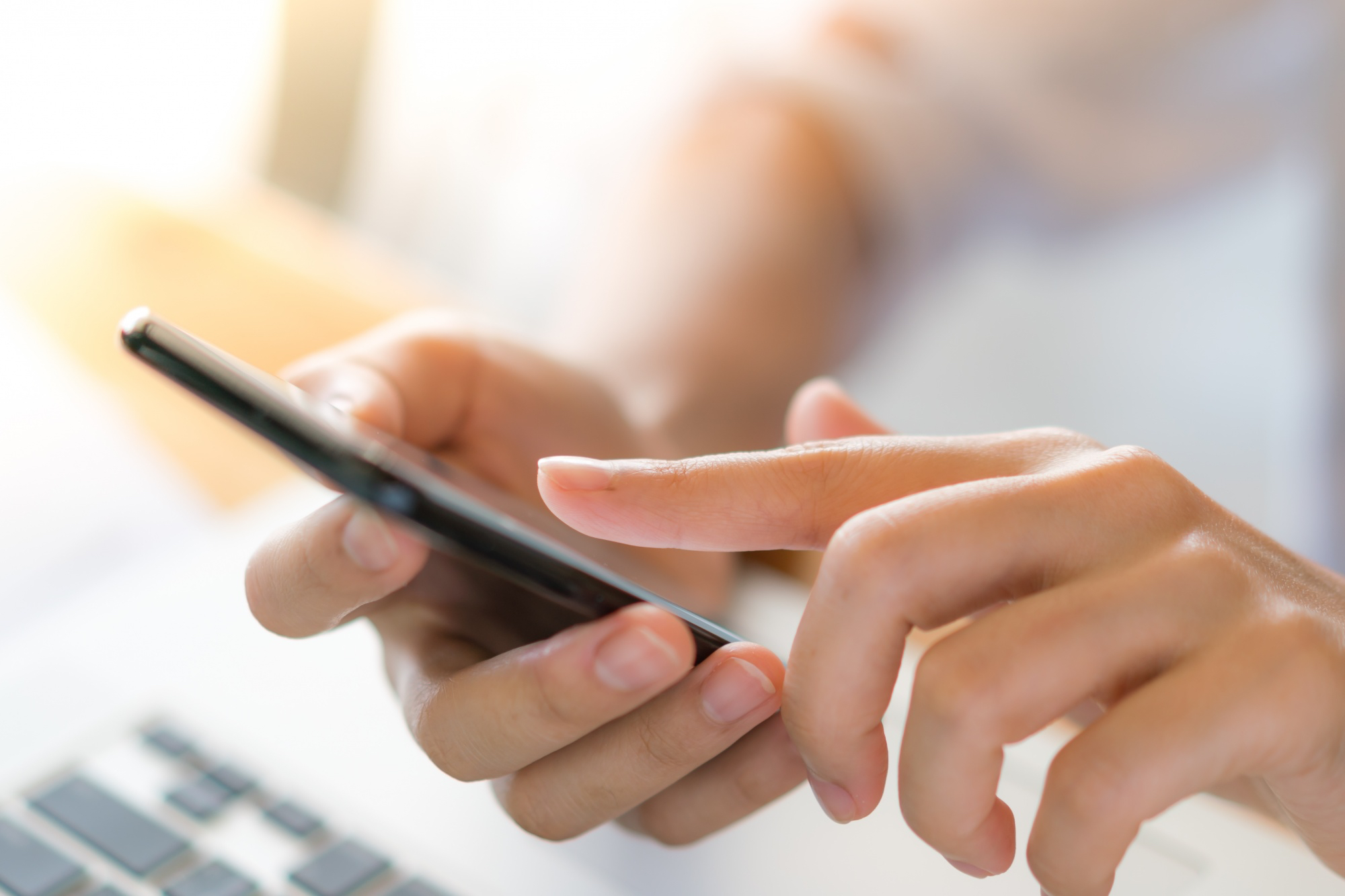 Reaktion auf Anfragen mit dem Smartphone